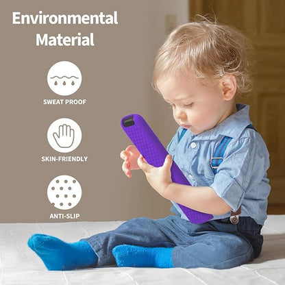 Hi Color Silicone Cover for TCL RC813 FMB1/RC923/RC902V Remote Protective Case Sleeve for TCL Smart TV Remote RC813 FMB1 Case Cover (Purple)