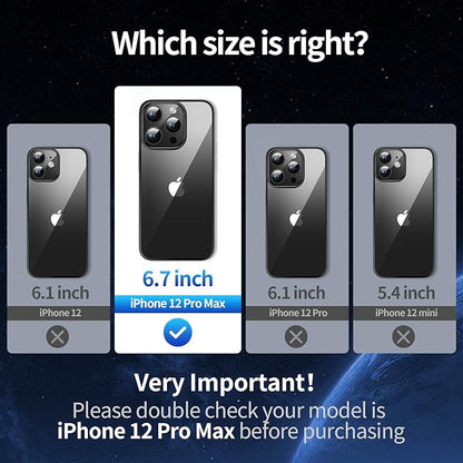Camera Stand Case for iPhone 12 Pro Max, [Compatible with Mag Safe] [Lens Cover] 2024 Version Military Grade Protective Soft Case for iPhone 12 Pro Max 6.7 inch Men Women, Blue