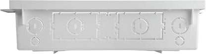 Legrand - OnQ 42 Inch Media Enclosure, Wifi Electrical Box, Cable Management Box for Distribution of Networking Service, Recessed Media Box Lets Signal Through, White, ENP4250-NA