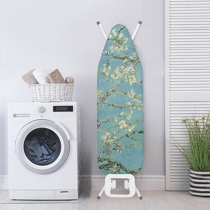 ZCFYGDX William Morris Prints Ironing Board Cover 3 Nylon Buckle Fastening Easy to Install Iron Decor Covers Standard with Elastic Edge Scorch Resistant Protective Covers for Iron Board 15x54 Inch