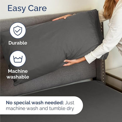 Twin Size 3 Piece Sheet Set - Comfy Breathable & Cooling Bed Sheets Set - Hotel Luxury Bedding for Women, Men, Kids, Teens, Boys & Girls - Deep Pockets, Ultra-Soft, Wrinkle Free - Oeko-Tex - Charcoal