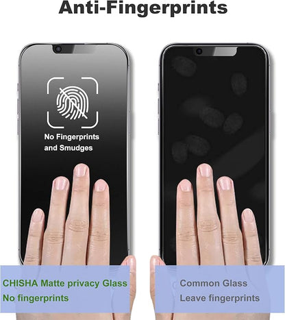 Matte Privacy Screen Protector for iPhone 14/iPhone 13Pro /13 Screen Protector Privacy Glass Anti-Glare,Anti-Spy Tempered Glass Film,Smooth and Responsive Touch Anti-Scratch