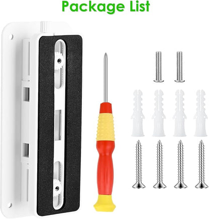 Angled (30°to 145°) Doorbell Wedge Mount for Arlo Video Doorbell 2K/HD -2nd Gen, No-Drill Adjustable Mounting Holder Accessories for Apartment Home Office, Replace Wedge Kit