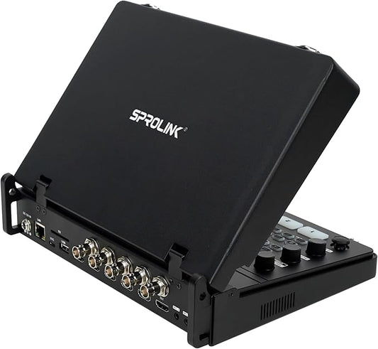 SPROLINK NeoLIVE N5S 5 Input Channels Video Streaming switcher Laptop Design with 10.1inch Screen, with Dual 4k inputs, Support MV and PGM outputs (Neolive N5S)
