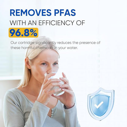 PUREPLUS NSF/ANSI 401, 53, 42 & NSF P473 Certified Replacement for LG LT500P, ADQ72910901, GEN11042FR-08, Kenmore 9890, 469890, HDX FML-1, ADQ72910907 Refrigerator Water Filter, 3Pack