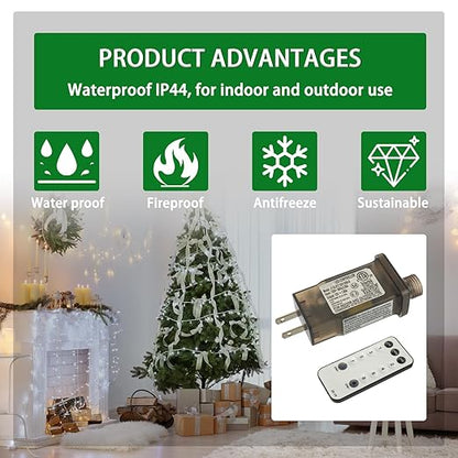 SIGANDG 12V 12W 8 Mode LED Controller with Memory Function and IR Remote Control Low Voltage Transformer for Holiday String Lights,not Fit for 8 Mode with Control Box and 1 Mode String Light(1 pcs)