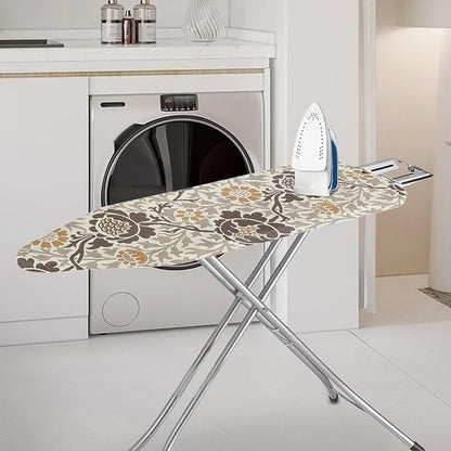 ZCFYGDX Elastic Ironing Board Covers Standard Size, William Morris Prints Ironing Board Straps/Cover and Fastener 17x49 Inch, Strongly Breathable and Doesn't Retain Moisture, Easy Installation
