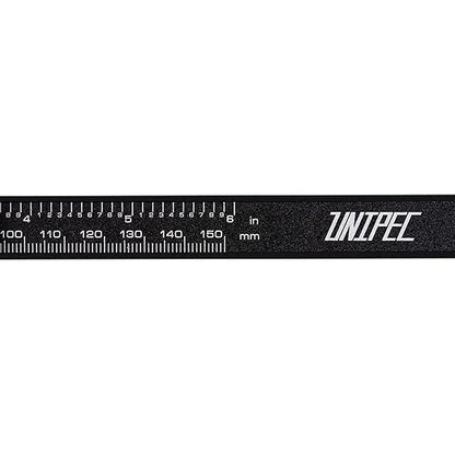 UNIPEC 6″ Digital Caliper – Large LCD, Metric/Imperial/Fraction, 0.0005 in / 0.01 mm, 4-Mode Measure (Outside/Inside/Depth/Step), Hard Case