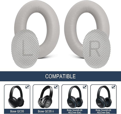 Premium Replacement Ear Pads for Bose QC35 & QC35ii Headphones Made by GEVO - Comfortable Adaptive Memory Foam and Extra Durable - Fits QuietComfort 35 & 35ii / SoundLink 1&2 AE | Sandstone