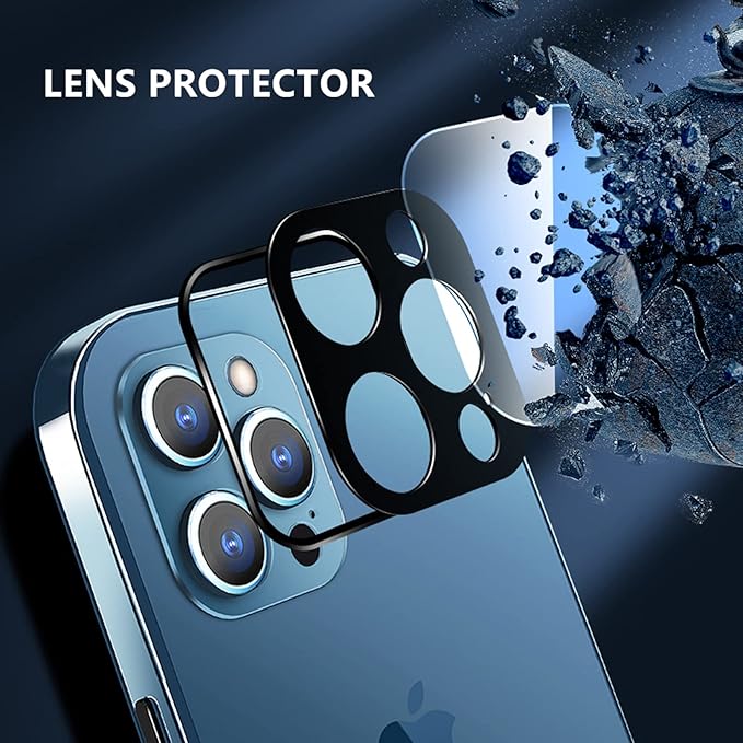 Anti Peeping Case for iPhone 13 Pro Max, Jonwelsy 360 Degree Front and Back Privacy Tempered Glass Cover, Anti SPY Screen, Anti Peep Magnetic Adsorption Metal Bumper for iPhone 13 Pro Max (Blue)