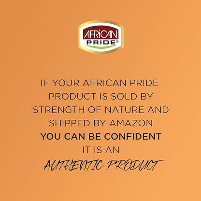 African Pride Black Castor Miracle Hold & Cover Edges Hair Gel with Black Castor Oil & Coconut Water Edge Control for Braids, Locs, Slick Styles & Strong Hold 2.25oz