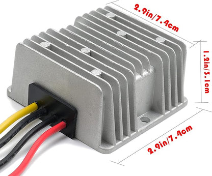 MGGi DC 36V 48V Step Down to 24V 20A 480W Converter Voltage Reducer, Waterproof Big-Size Voltage Reducer, High-Power Power Supply Module Buck Transformer, for Golf Cart, forklifts, Car