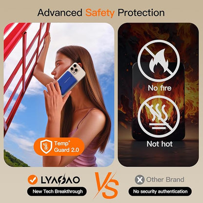 Magnetic Portable Charger, 16800mAh Wireless Power Bank, with 20W USB-C Fast Charging and LED Digital Display Magnetic Battery Pack, Compatible with iPhone 16/15/14/13/12 Full Series (2025)