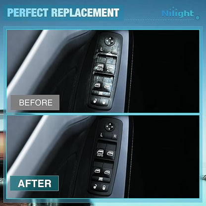 Nilight Power Master Window Switch Compatible with 2008 2009 2010 2011 2012 Jeep Liberty 2008-2012 Dodge Nitro 2009-2010 Dodge Journey Replacement Control Button Windows Switches