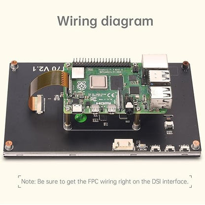 BIGTREETECH Upgrade PITFT50 V2.1 Graphic Smart Display DSI Interface 5 inch LCD Touch Screen Suitable for Raspberry-Pi