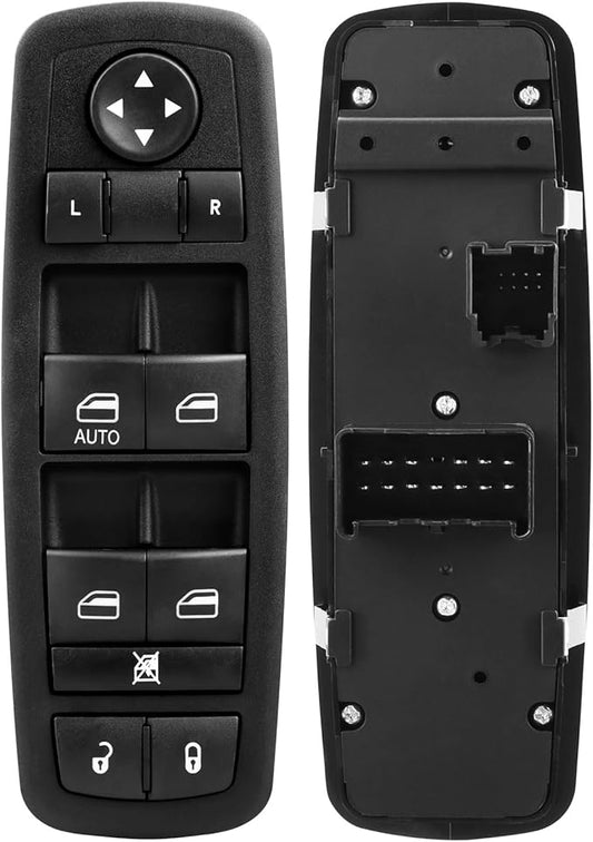 A-NAFTULY Driver Side Master Power Window Switch Replacement fits for Jeep Liberty 2008 2009 2010 2011 2012, Dodge Nitro 2008-2012, Dodge Journey 2009-2010, Window Control Switch, 4602632AG, 4602632AH