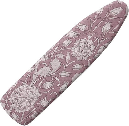 ZCFYGDX Ironing Board Cover,Scorch-Resistant Standard Nose Pocket, Elastic Edges,Iron Decor Covers St&ard Size-L,Nylon Buckle Straps Hook & Loop Fastener Strap,Home Decor Pink Floral Print