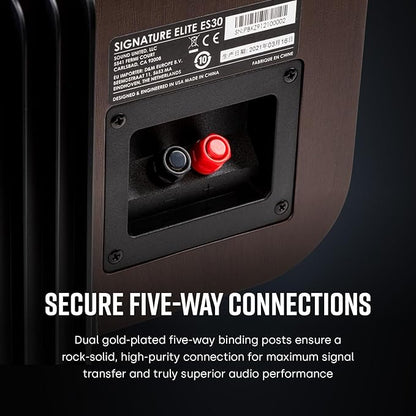 Polk Signature Elite ES30 Center Channel Speaker, Home Theater Speakers, Hi-Res Audio Certified, Dolby Atmos & DTS:X Compatible, 1" Tweeter & Two 5.25" Woofers, Dual Power Port Bass, Stunning White