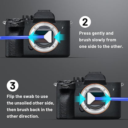 Camera Lens Cleaning Kit with Pro 10x Sensor Swabs, Sensor Cleaner, Compatible with Canon, Nikon, Sony mirrorless DSLR Camera (Enhanced Version)