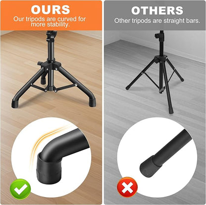 GrowDaily Projector Stand,Projector Laptop Stand Tripod Laptop Tripod Stand Height 24.4" To 46" Laptop Floor Stand For Dj Equipment, Outdoor Movies, Office, Home, Stage Or Studio (Black)
