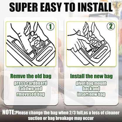 DTESL 30 Pack Vacuum Cleaner Bags Fit for Kenmore Canister Type C/Q 5055 50555 50557 50558 and Pana·sonic Type C-5 C-18, 200 Series, 400 Series, 600 Series, 700 Series, 800 Series (30 Pack)