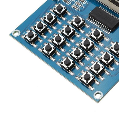 2PCS TM1638 LED Display 8Bit Digital Tube Module 16 Keys 3-Wire Control Keyboard for Arduino DIY