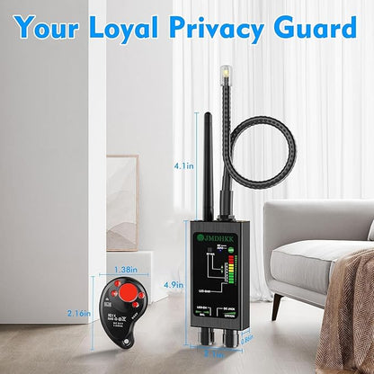 JMDHKK M8000 Hidden Camera Detector, Bug Detector,Camera Finder, Signal Detector for Hotels, Travels, Vehicles, Offices, Public Fitting Rooms (Black)
