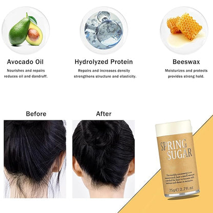 7 Pcs Hair Wax and Edge Control Set for Women - Flyaway Styling Products Includes Wax Stick, Hair Finishing Stick, Comb, Elastic Bands for Wig Edges