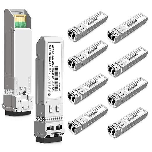 OPSTRAN 10GBASE-SR SFP+ Optical Transceiver Module Compatible with Fortinet FN-TRAN-SFP+SR FS-TRAN-SFP+SR FG-TRAN-SFP+SR 850nm 300m DDM Duplex LC MMF 10 Pack