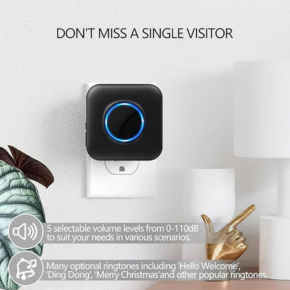 BITIWEND Wireless Doorbell Chime for Blink - Compatible with Blink Video Doorbell and Blink Video Doorbell (2nd Gen) with Wired Transmitter (1 Video Doorbell Extender 1 Receiver）