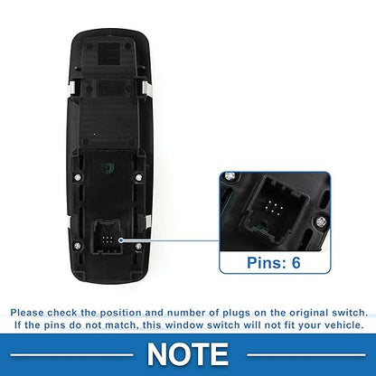 A ABSOPRO Power Window Switch No.68110865AA Window Control Switch for Ram 1500 2500 3500 4500 Black