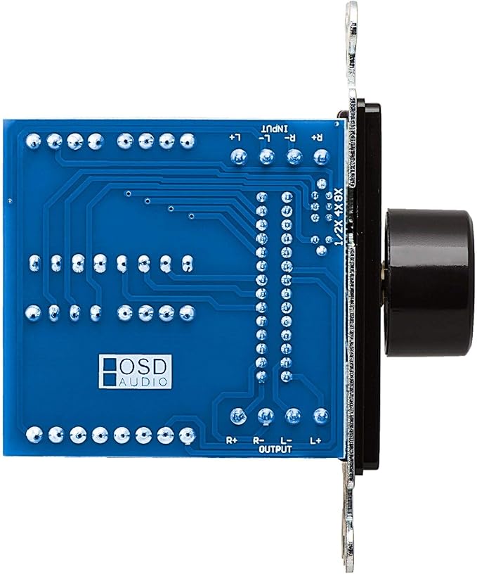 OSD Audio 300W in Wall Volume Control Impedance Matching for Home Speakers, Rotary Knob Black SVC300
