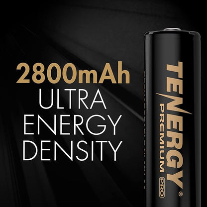 Tenergy TN477U 8-Bay Fast Charger with 8 Pack AA Premium Pro Rechargeable Batteries