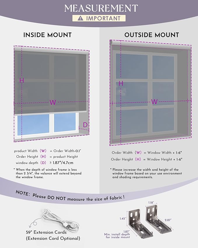 Graywind Smart Roman Shades 100% Blackout Compatible with Alexa Google Rechargeable Motorized Window Blinds Remote Control Room Darkening Plain Fold, Custom Size (Matelasse Beige)