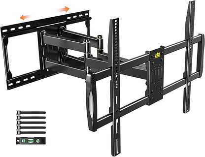 FORGING MOUNT Heavy Duty TV Wall Mount for 42-110" TVs up to 220lbs with 8.2" Sliding Moving for Screen Centering, Full Motion TV Mount Fit 24"-16" Studs with Swivel,Tilt&Level, Max VESA 800x600mm