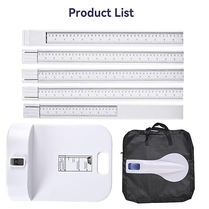 Tetuga Height Measurement Medical Portable Stadiometer Height Rod 8-82 inch/20-210 cm/Unit with cm & inch, Accurate Scale Height Measuring Tool for Office Home Wall Adults Kids