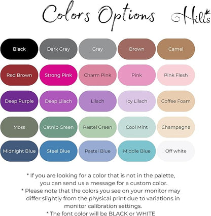 Hilis Personalized Gift Custom Mouse Pad, Personalized Birth Flower, Color and Name. Gaming Office Work Desk Mat, 4 Sizes Mousepad, Office Supplies & Desk Accessories