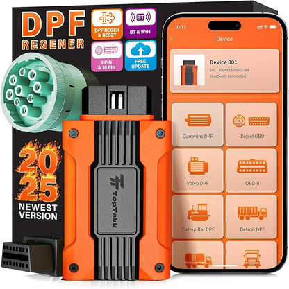 TopTekk Regen Device and DPF Condition Detection, Compatible with Detroit Engines, Advanced Error Code Clearing and Regeneration