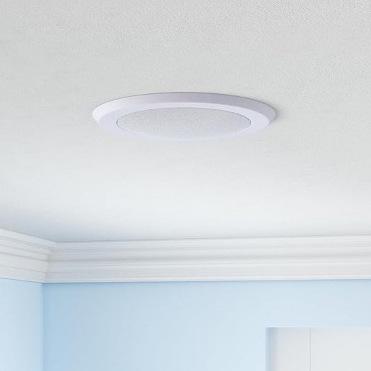TOPELER 6 Inch LED Disk Light, 15W Modern Flush Mount Ceiling Light, Dimmable Low Profile Disc Downlight, Metal Baffle Trim Fixture for Home Improve, 1000LM 3000K Warm White, ETL Listed