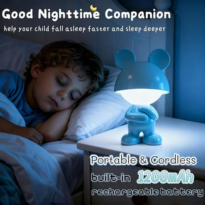 ShonlPin Night Light for Kids,Rechargeable Table Lamp,Touch Lamps for Nightstand,Dimmable,Breastfeeding,Nursery,Sleep Aid,Bluey Cute Decor Gifts Stuff for Baby Toddler Boys Girls Christmas Birthday