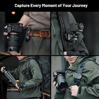 PGYTECH 2025 New Version Beetle Camera Clip V2(Only Clip), Quick Release Camera Backpack Clip for Sony/Nikon/Fuji/Action Cameras, Arca-Swiss Compatible, Instant Mounting & Hands-Free Shooting