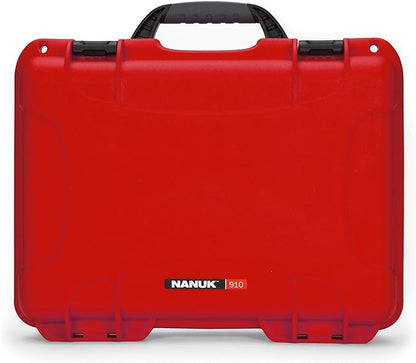 Nanuk 910 Waterproof Hard Case Empty - Red (910-0009)