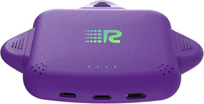 Rush Charge Universal COMET Portable Power Bank – 3200mah, 2.1A High-Speed Fast Charging - Apple Lightning, Type C, Micro-USB Charges 3 Devices at a Time Pre-Charged Compatible with iPhone 17 16 15 14