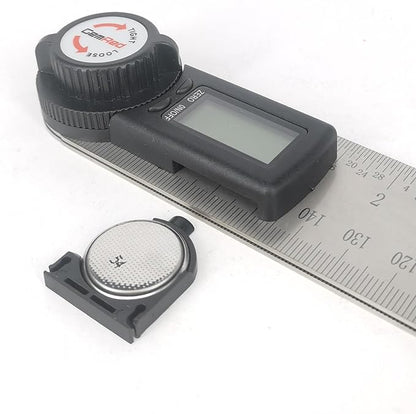 GemRed 82305 Digital Angle Finder Protractor Stainless Steel (Black Buttons)