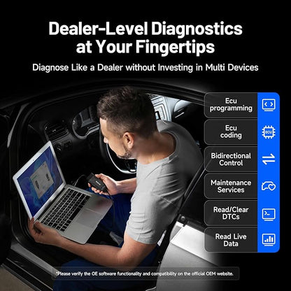TOPDON RLink X3 OBD2 Adapter for GM/Ford/Chrysler, J2534 Pass-Thru Programmer, OBD USB FORScan Adapter, OEM Programming and Diagnostic Tool, Fit for 8+ OE Software, Supports J2534/CAN-FD, Auto Switch