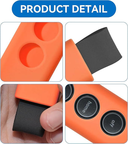 Protective Silicone Sleeve Cover for SimpliSafe KeyFob - Arm and Disarm Remotely, Flexible Case for SimpliSafe Home Security System KeyFob - Latest Gen (Orange)