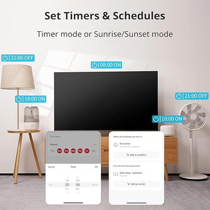 【2025 New】 SwitchBot Smart Plug Mini 15A(2 Pack), Energy Monitor, Smart Home WiFi(2.4GHz) & Bluetooth Outlet, Compatible with Alexa & Google Home, APP Remote Control & Timer Function, No Hub Required