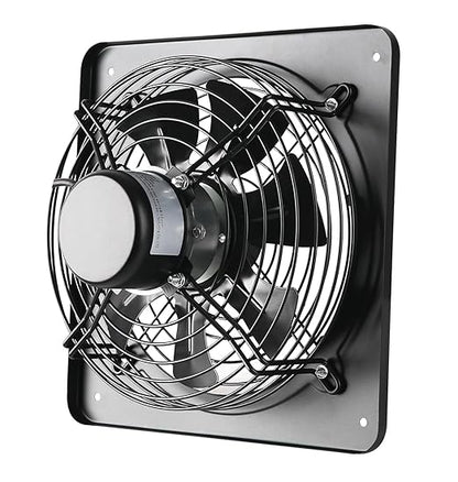MEOZRI 16 Inch Window Exhaust Wall Mounted Ventilation Basement Extractor Industrial Fan 720 CFM High-Speed1460 RPM Industrial Fan for Home Garage Office Commercial Use (16 Inch+Speed Control)