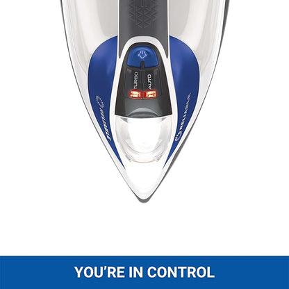 Reliable Velocity 240IR Steam Iron for Sewing, Quilting and Clothes, 1800W Compact Vapor Generator, Leak Free Continuous Steam, Touch Activated Control, Scratch Resistant and Easy to Clean Soleplate