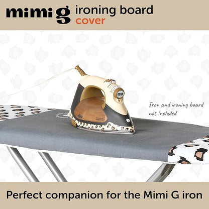 oliso Ironing Board Cover – 100% Cotton with Professional Felt Pad, Fits Standard 54" x 15" Boards – Secure Fit with Wide Elastic Edge & Adjustable Straps – Mimi G